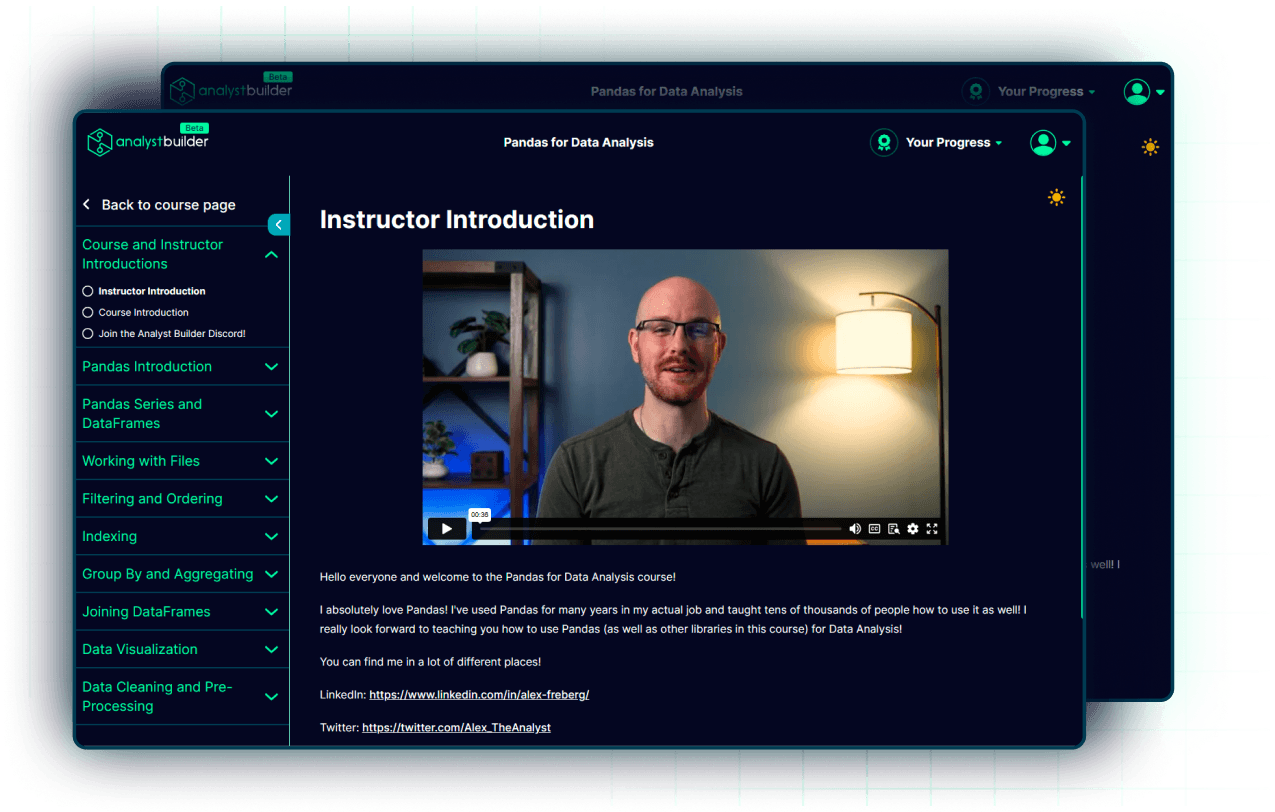 Analyst Focused Courses